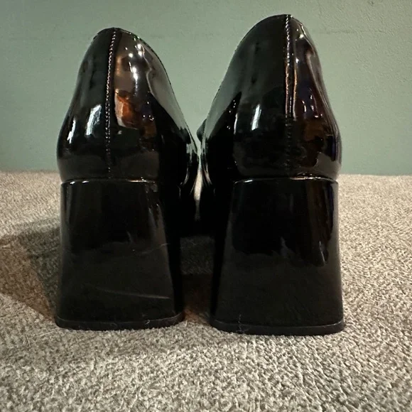 Rachel Zoe Black Patent Leather Heels - Picture 3 of 6